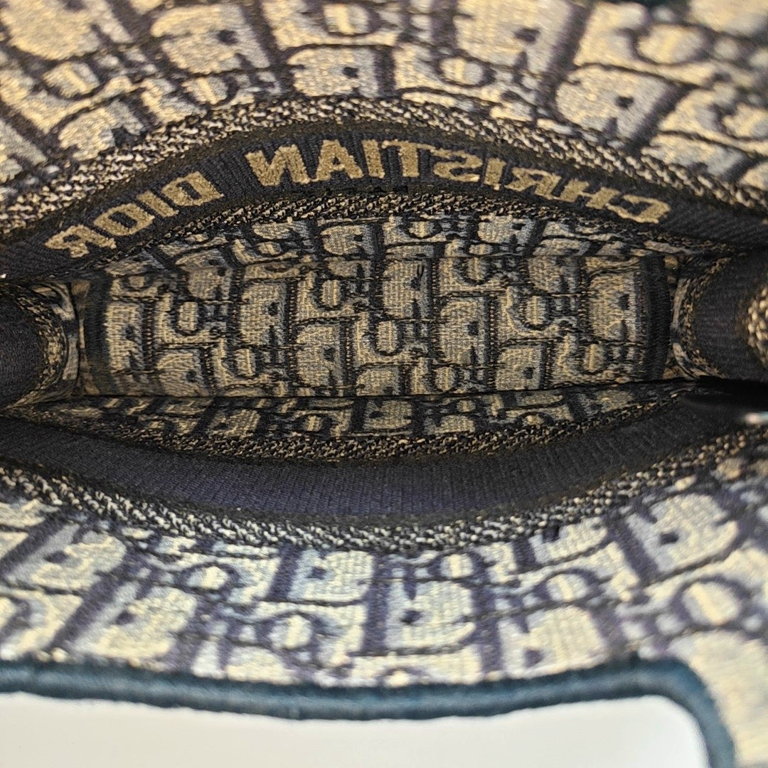Book Tote Mini Oblique Canvas Blue