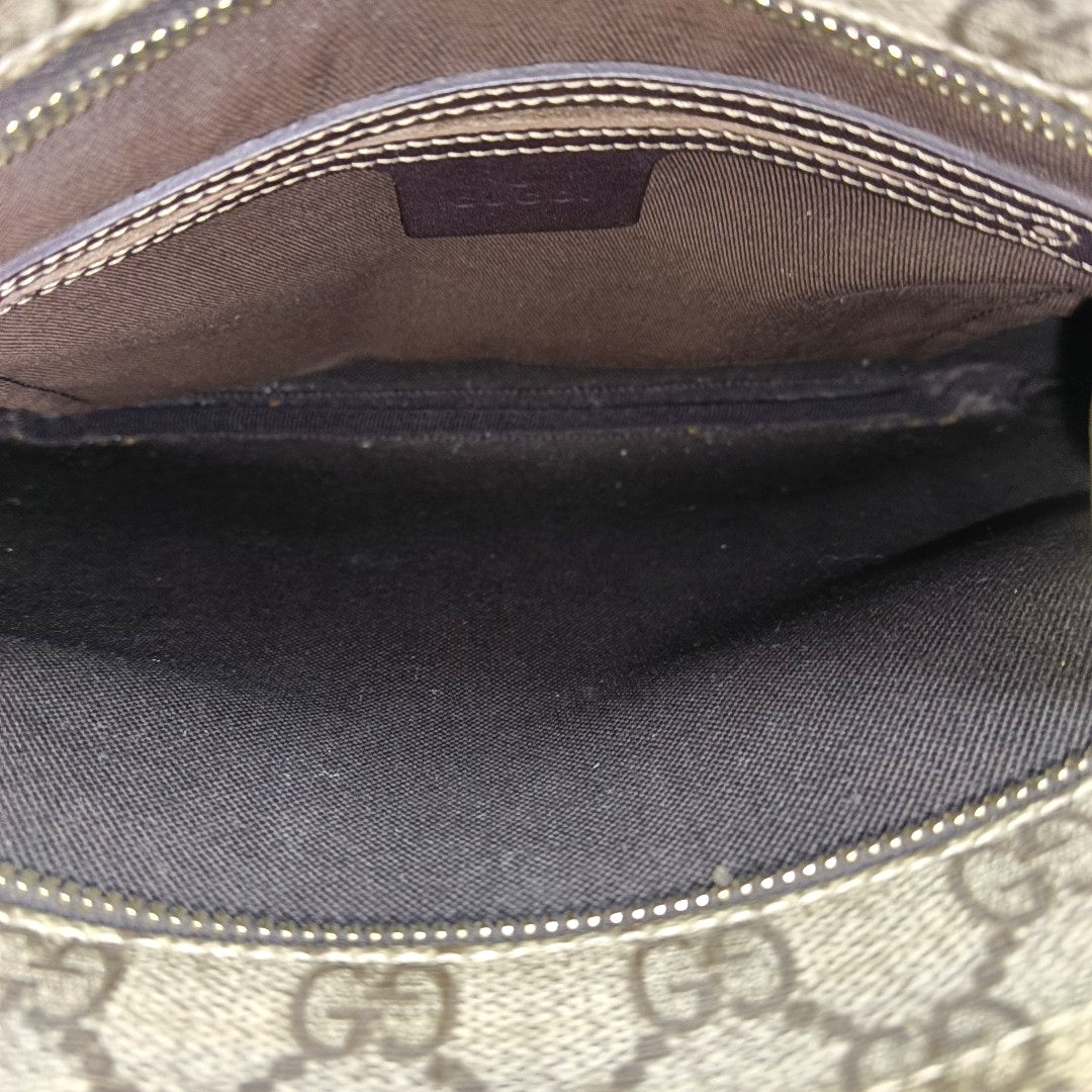Monogram Coated Canvas Crossbody Bag Beige
