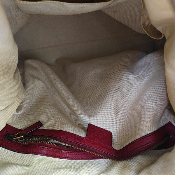 Monogram Canvas Shoulder Bag Beige
