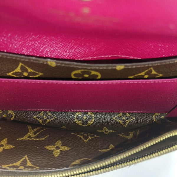 EMILIE Monogram Coated Canvas Brown Wallet