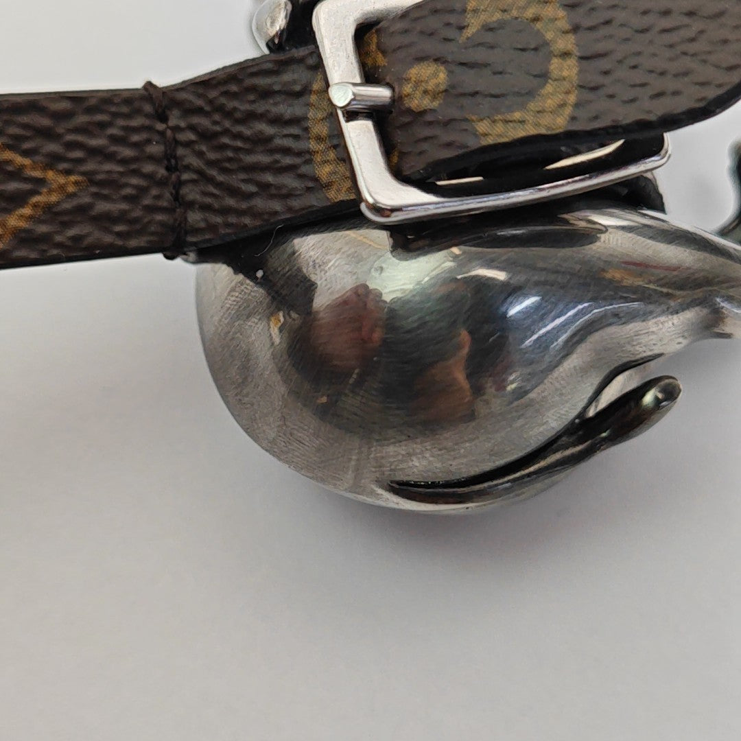 Metal Bag Charm Gray