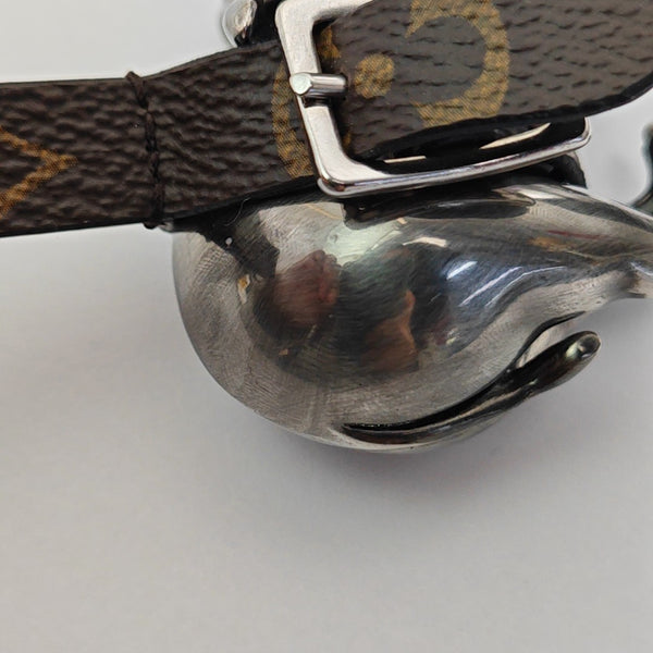 Metal Bag Charm Gray