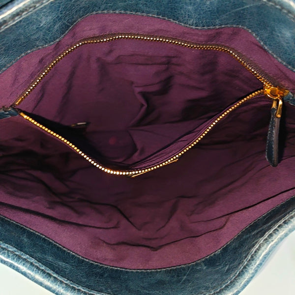 Miu Coffer Calfskin Blue