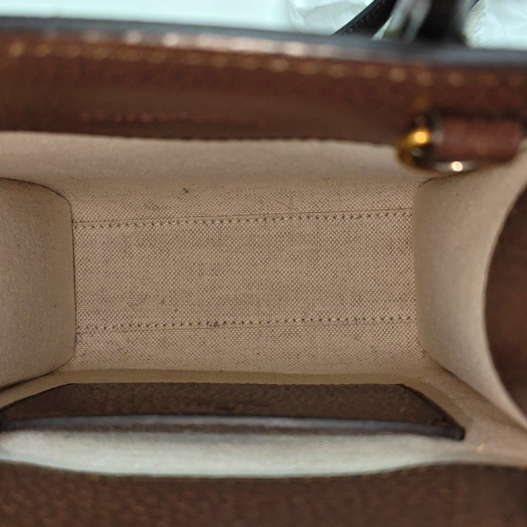 Retro Mini Monogram Coated Canvas Beige