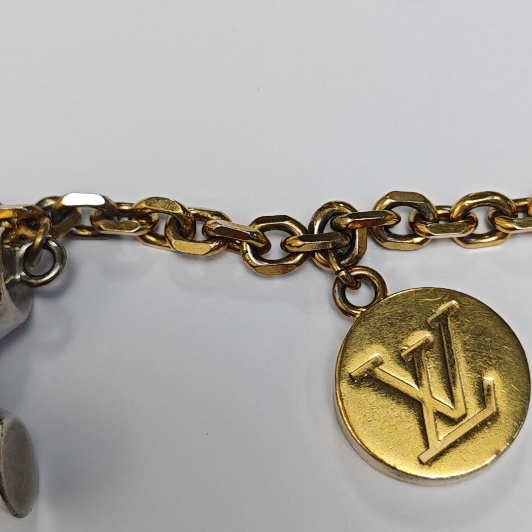 Metal Bag Charm Gold