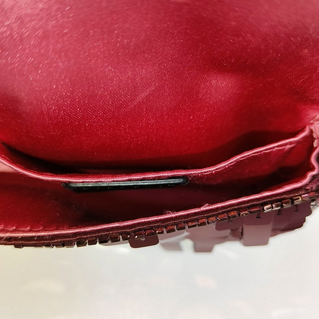 Baguette Super Mini Lentejuelas Rojo