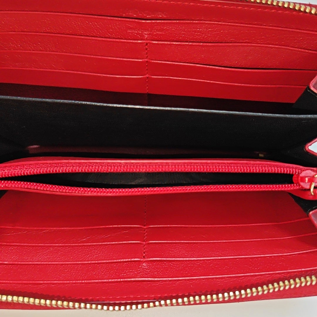 MONOGRAM Quilted Calfskin Red Wallet