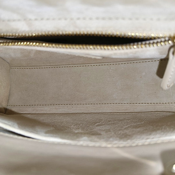 Lady Dior Small Cannage Lambskin Beige