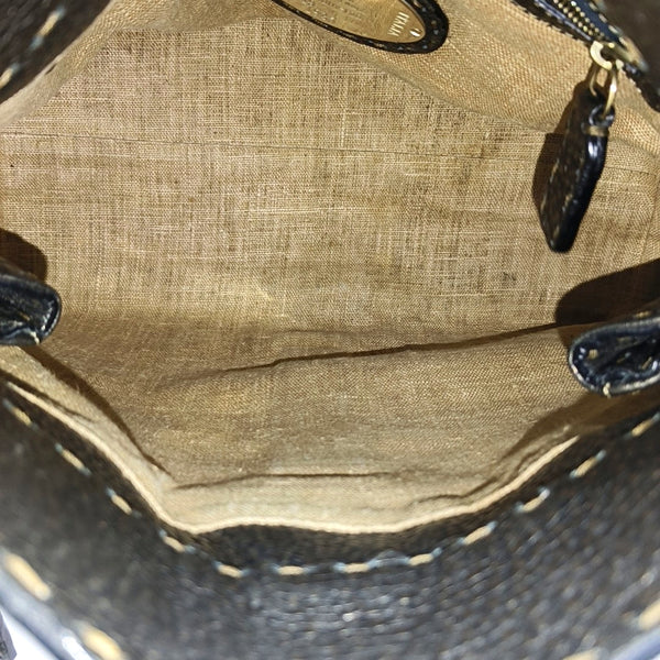 Calfskin Top Handle Bag Gold