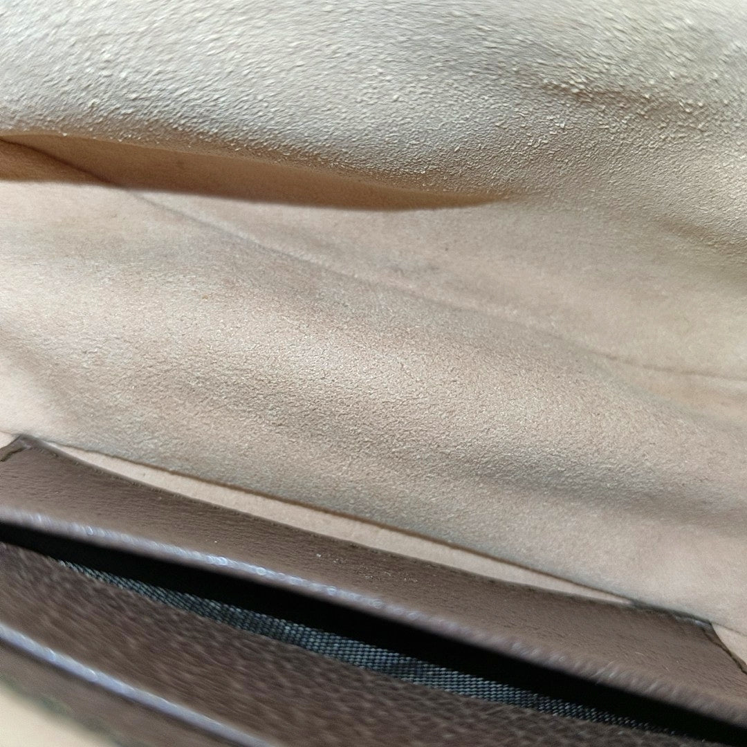 Ophidia Mini Monogram Coated Canvas Beige