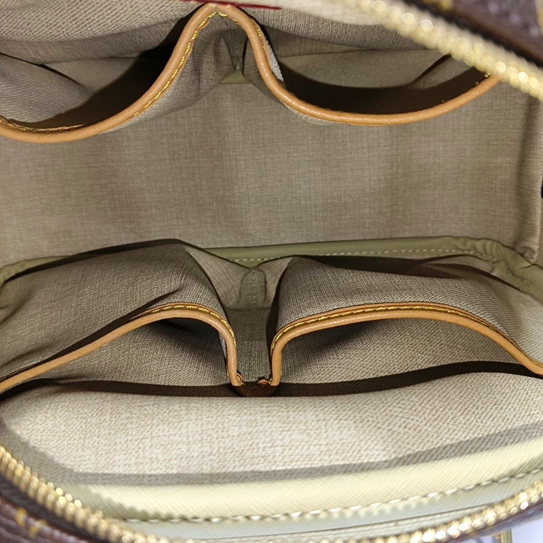 DEAUVILLE Monogram Coated Canvas Brown