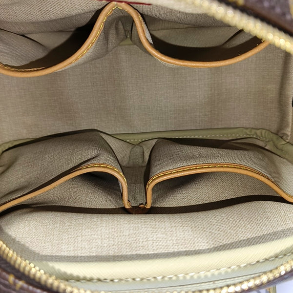 DEAUVILLE Monogram Coated Canvas Brown
