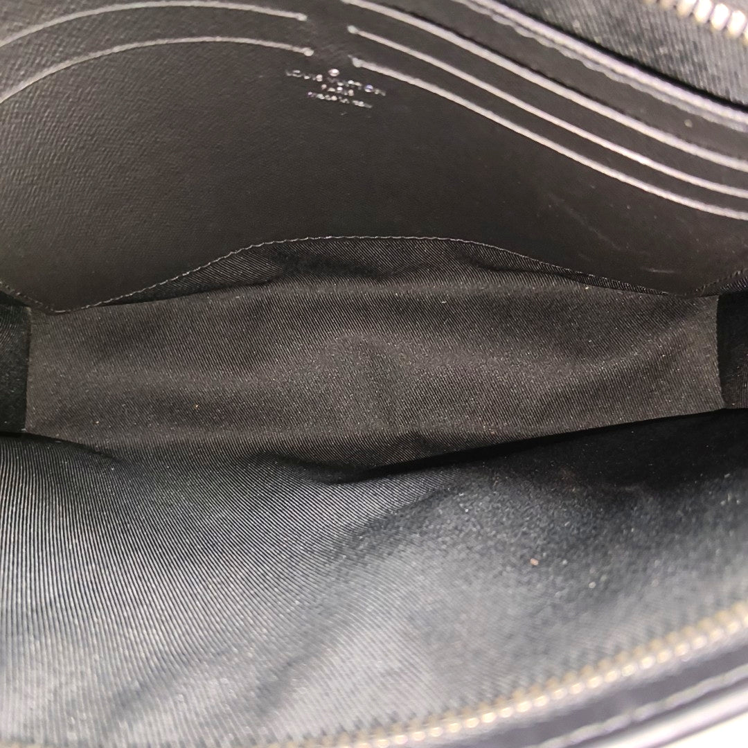 Pochette Voyag MM Monogram Coated Canvas Black