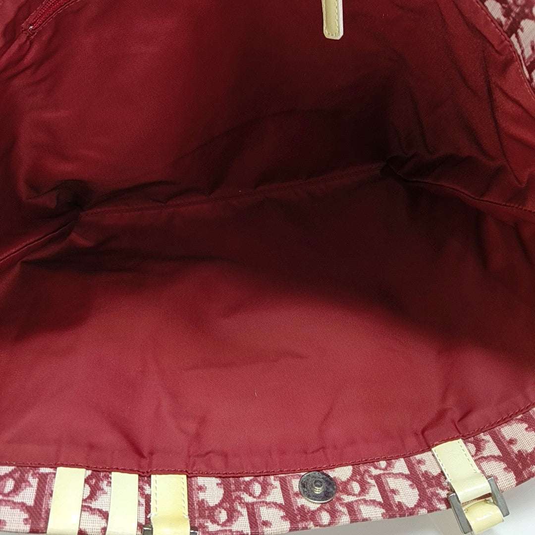 Oblique Coated Canvas Red