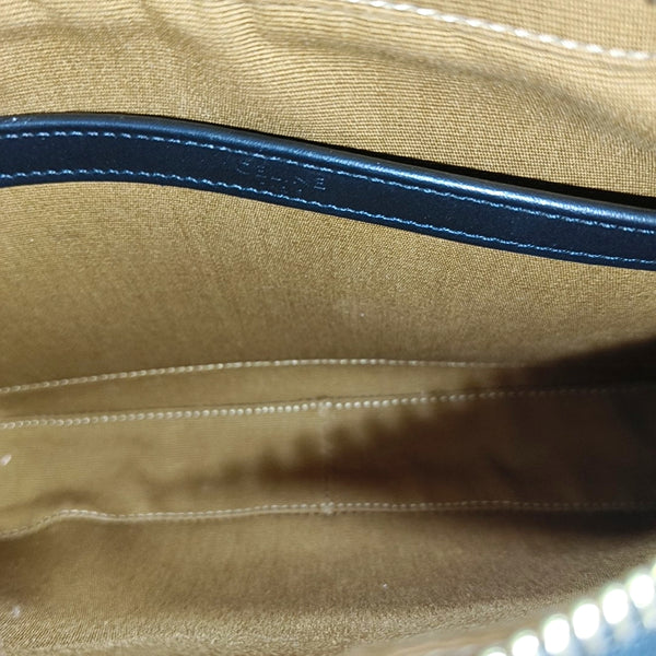Authenticated pre-owned  TRIOMPHE Medium Coated Canvas Black - Shoulder Bag at Looply