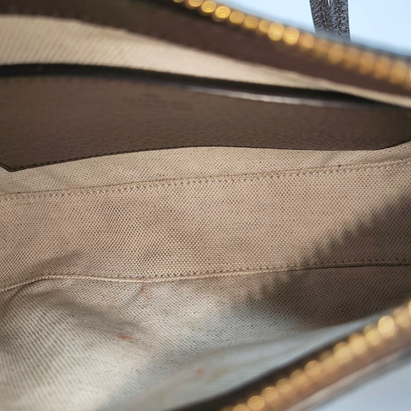Ophidia Small Monogram Coated Canvas Brown