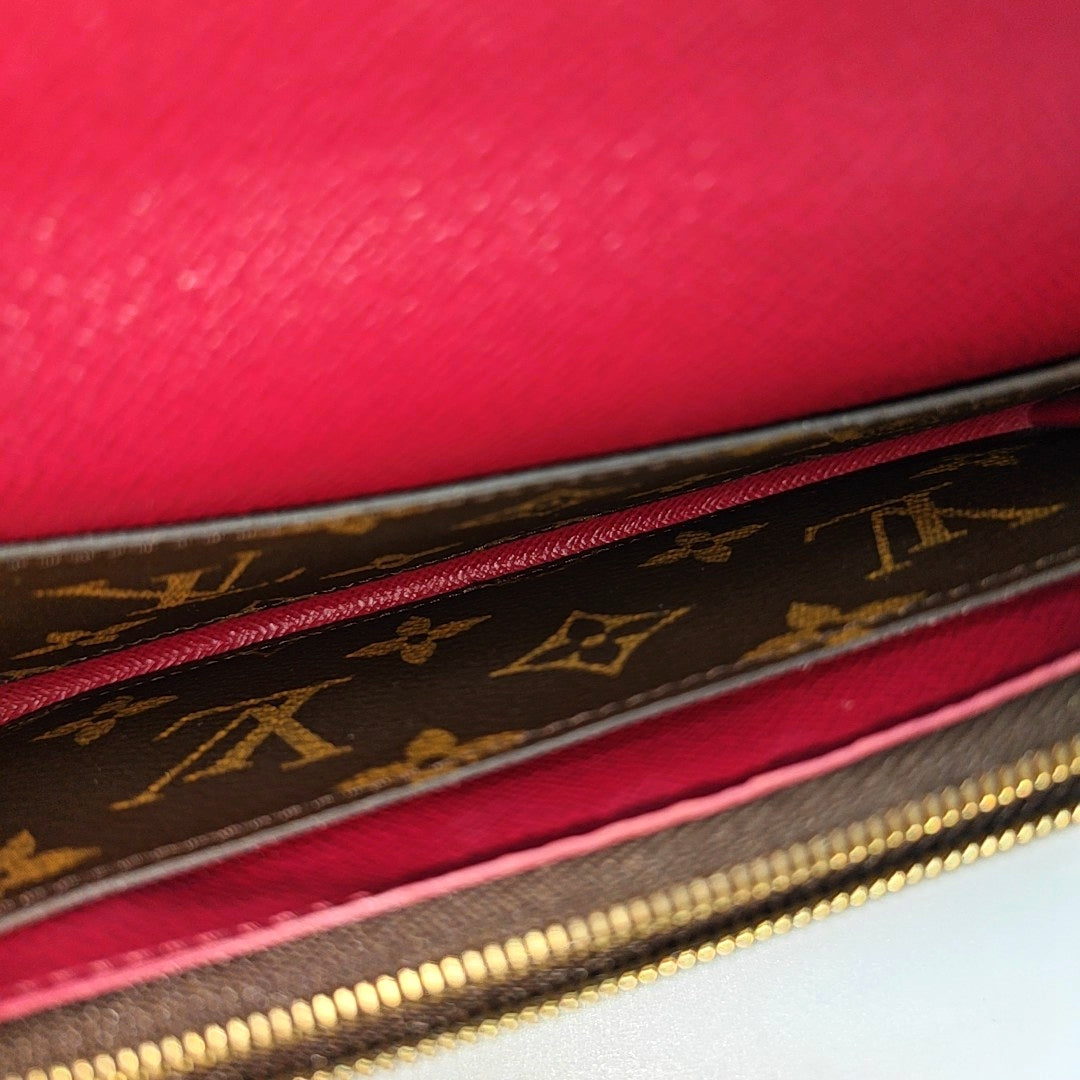EMILIE Monogram Coated Canvas Brown