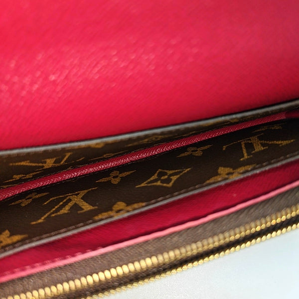 EMILIE Monogram Coated Canvas Brown