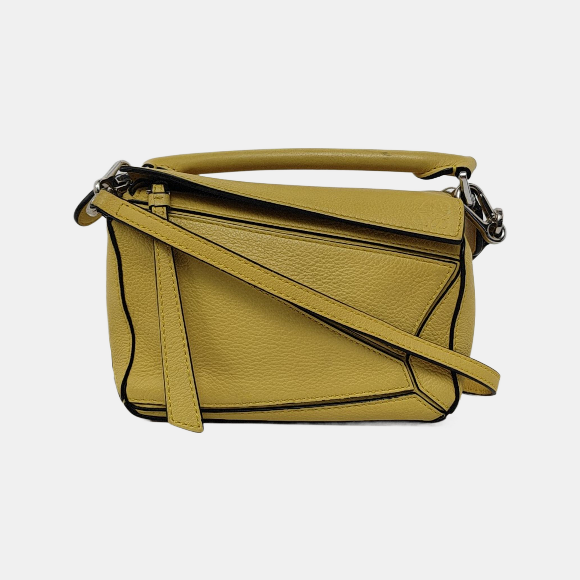 Authenticated pre-owned  Puzzle Mini Calfskin Yellow - Crossbody Bag at Looply