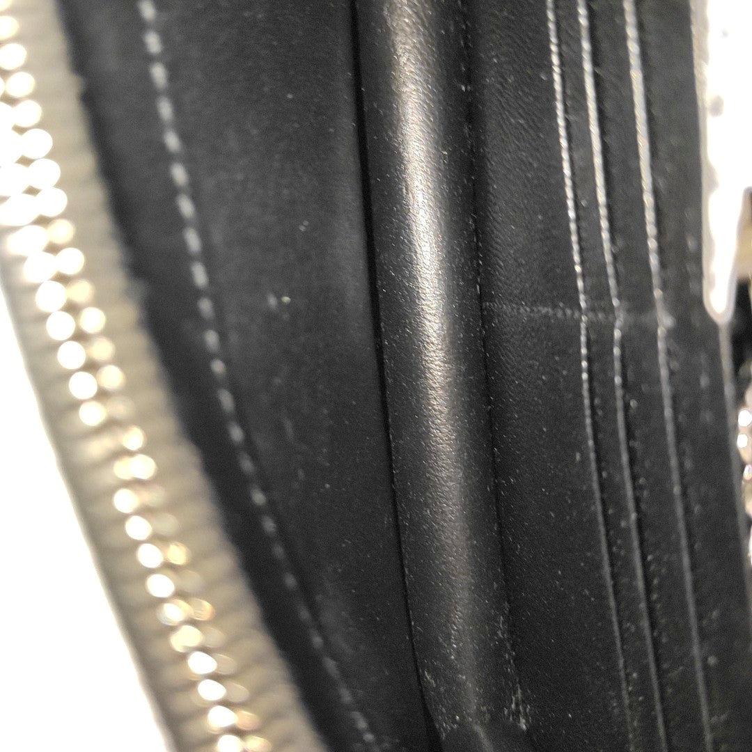 MONOGRAM Chevron Calfskin Black