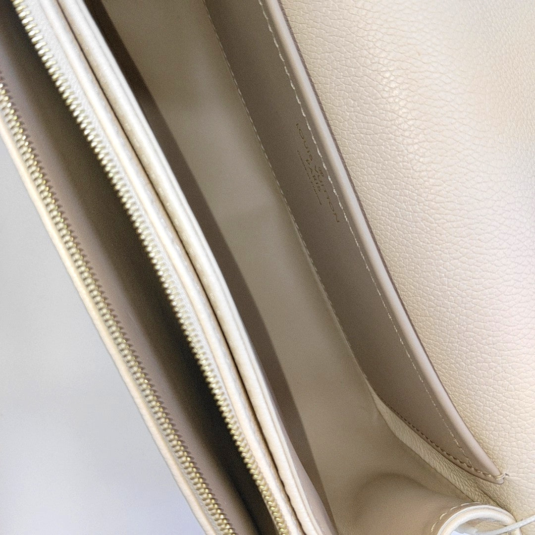 MARCEAU Monogram Calfskin White