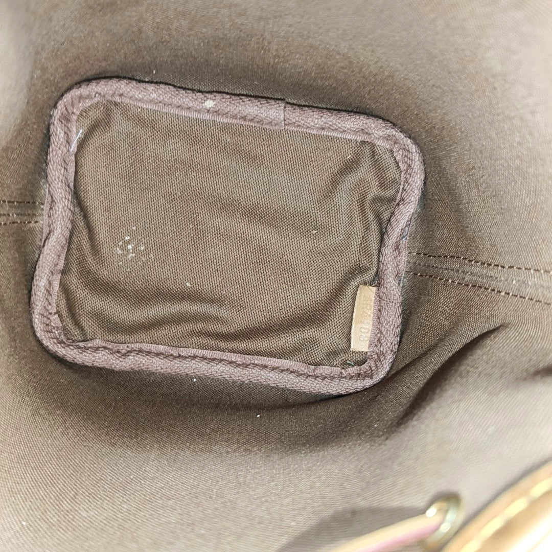 NÉONOÉ Nano Monogram Coated Canvas Brown