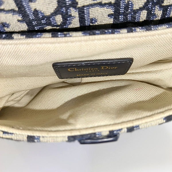 Saddle Mini Oblique Canvas Blue