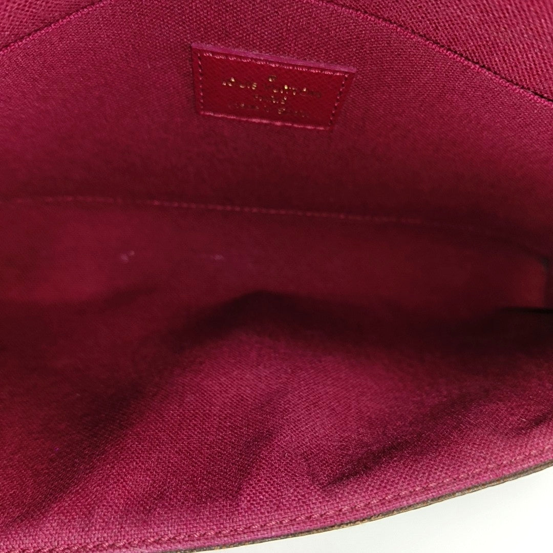 FÉLICIE Monogram Coated Canvas Brown