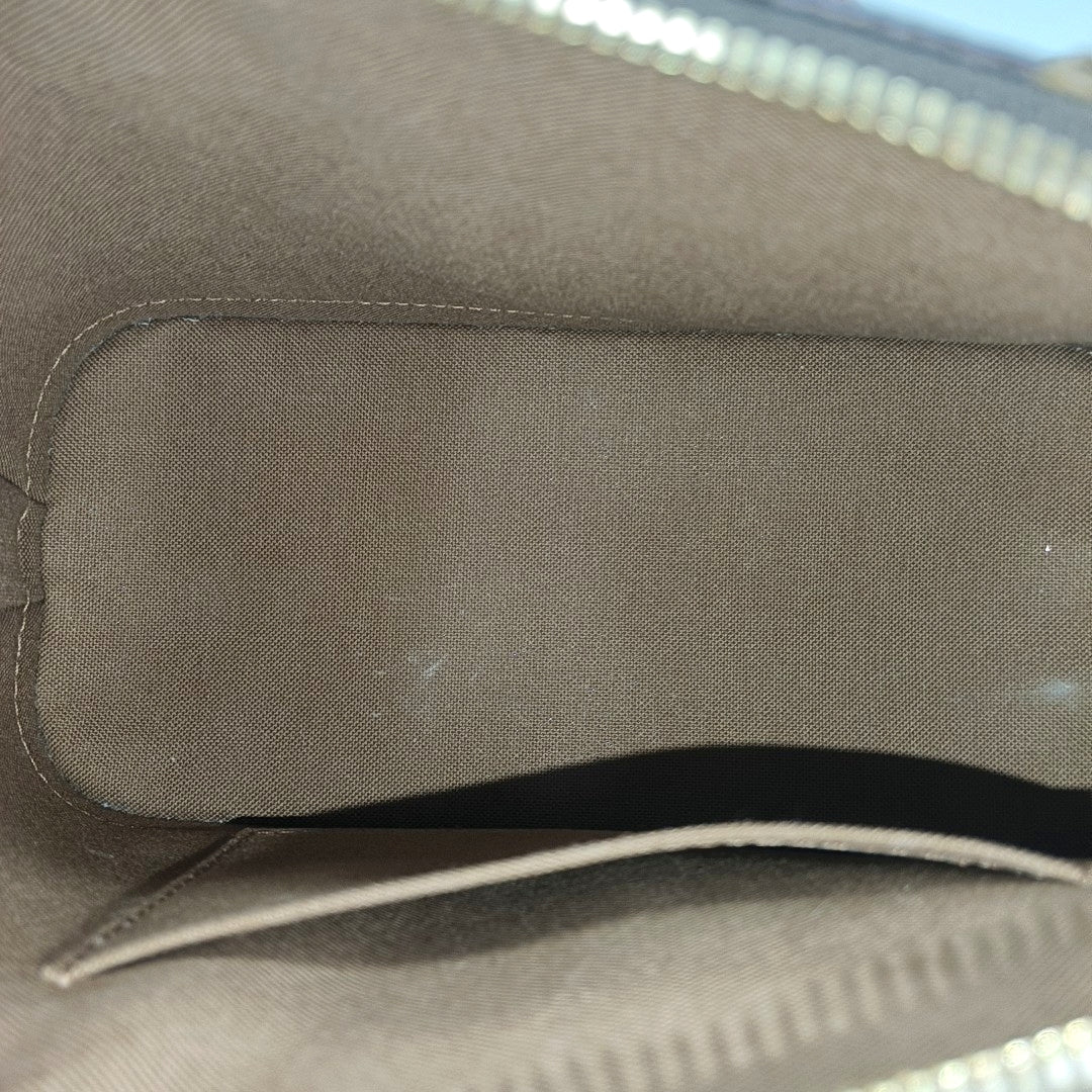 ALMA BB Monogram Coated Canvas Brown