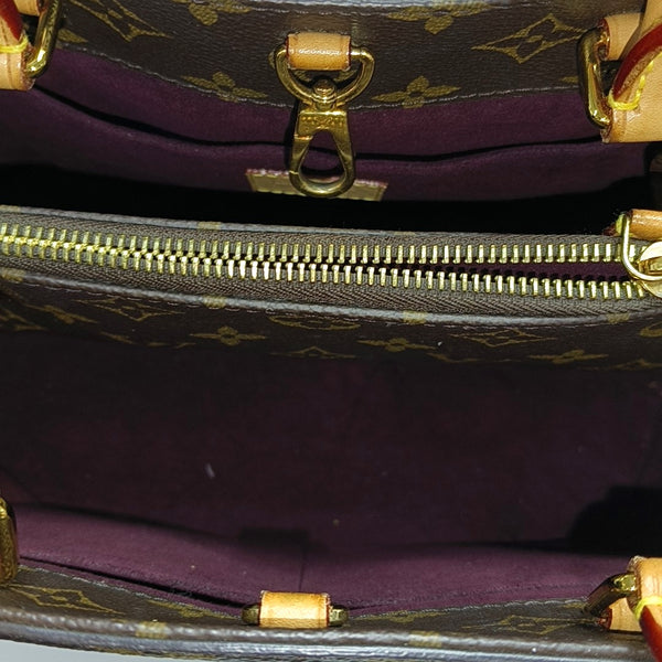 MONTAIGNE BB Monogram Coated Canvas Brown