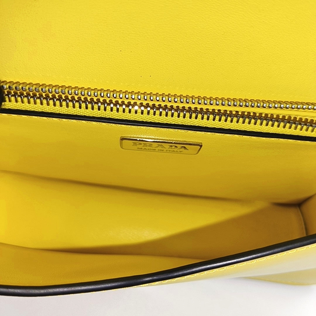 Calfskin Crossbody Bag Yellow