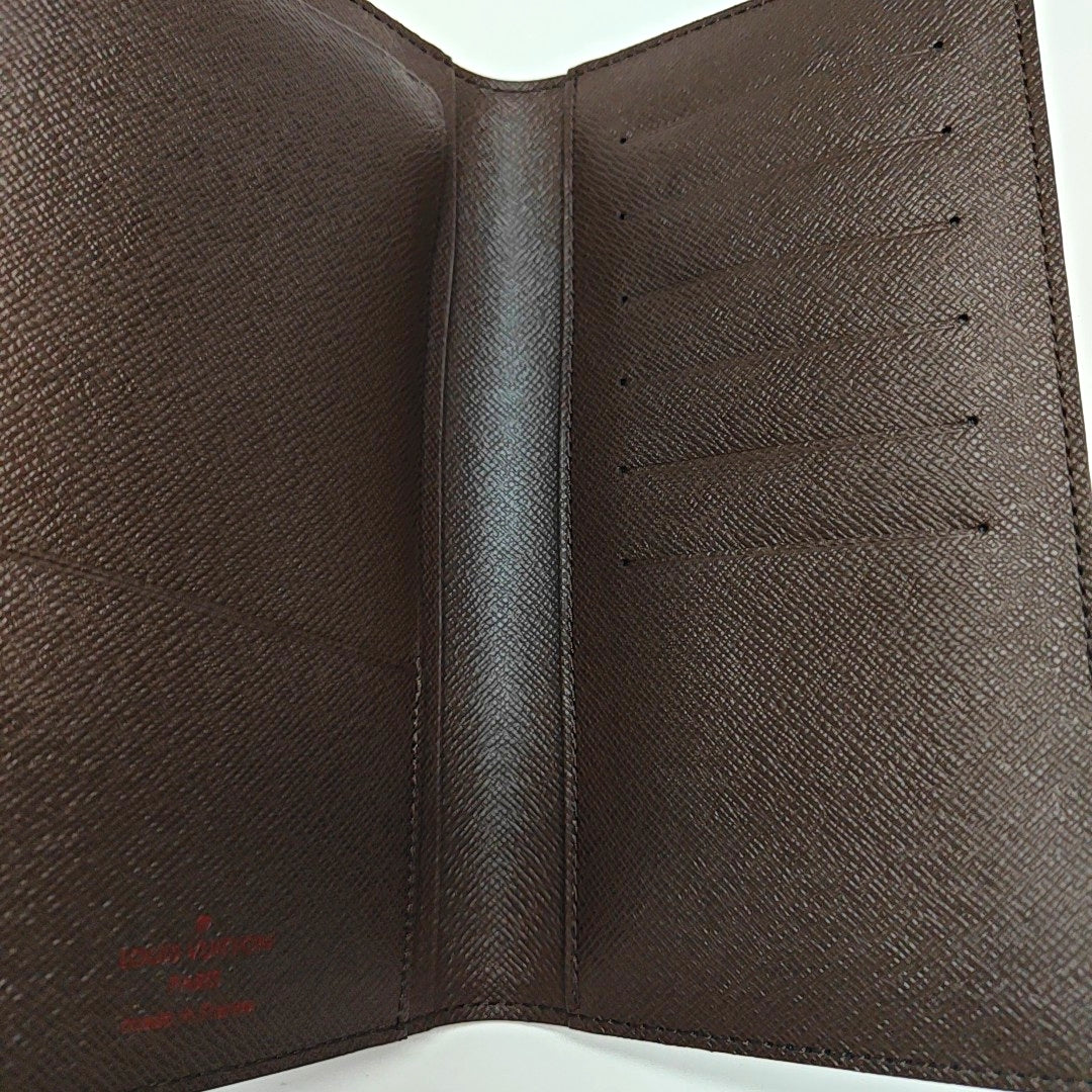 Damier Ebene Coated Canvas Wallet Brown