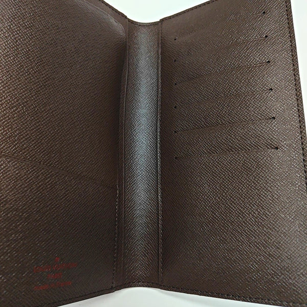 Damier Ebene Coated Canvas Wallet Brown