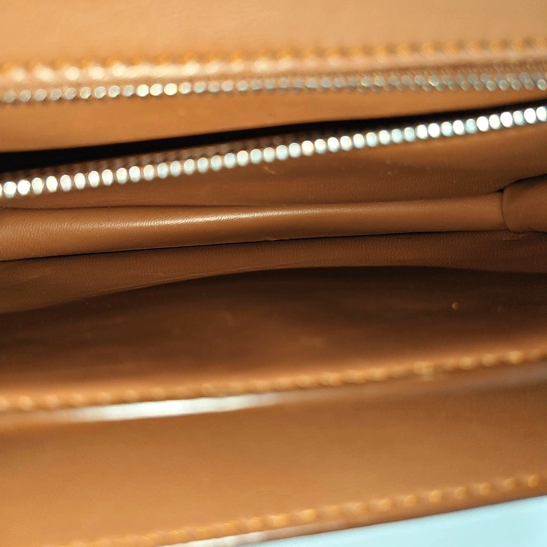 TB Small Calfskin Brown