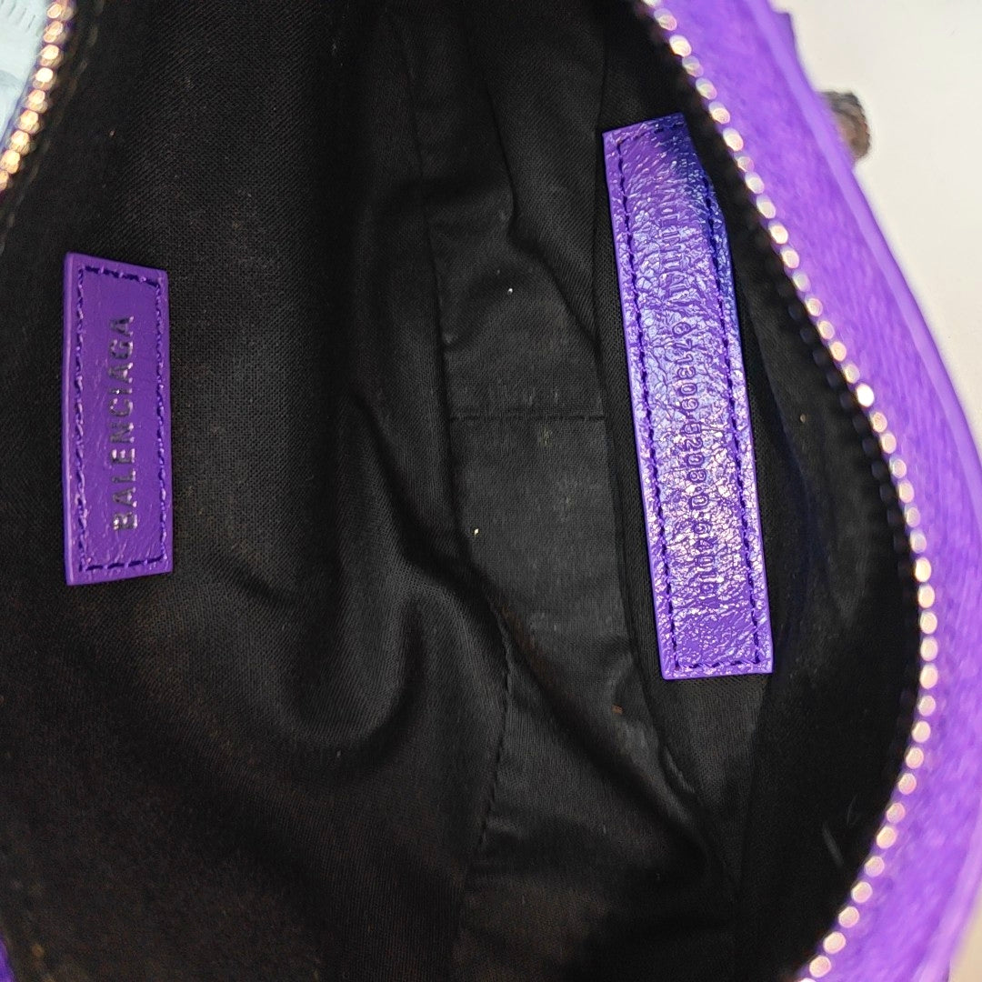 Le Cagole XS Calfskin Purple