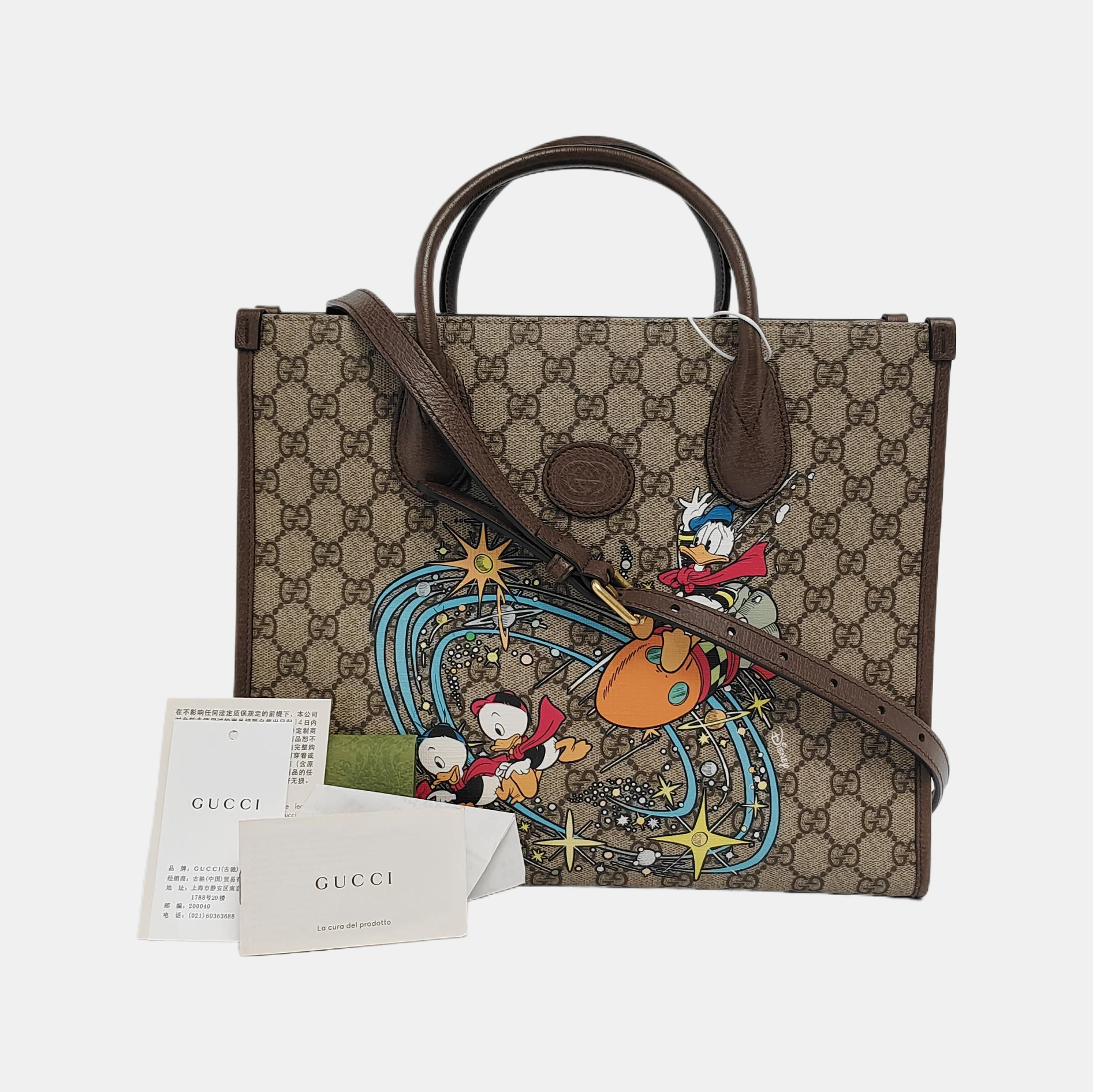 Disney X Gucci Monogram Coated Canvas Beige