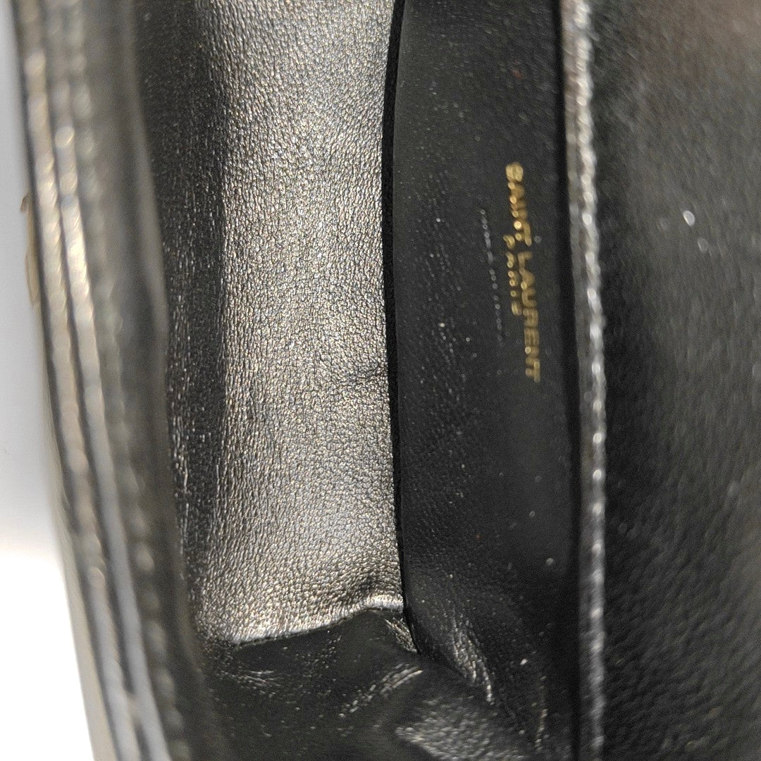 LOULOU Chevron Lambskin Black