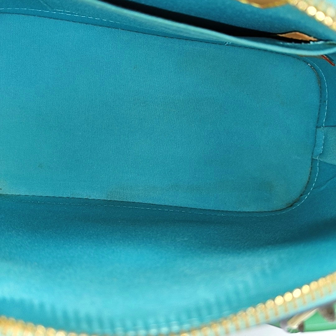 ALMA BB Monogram Patent Leather Green