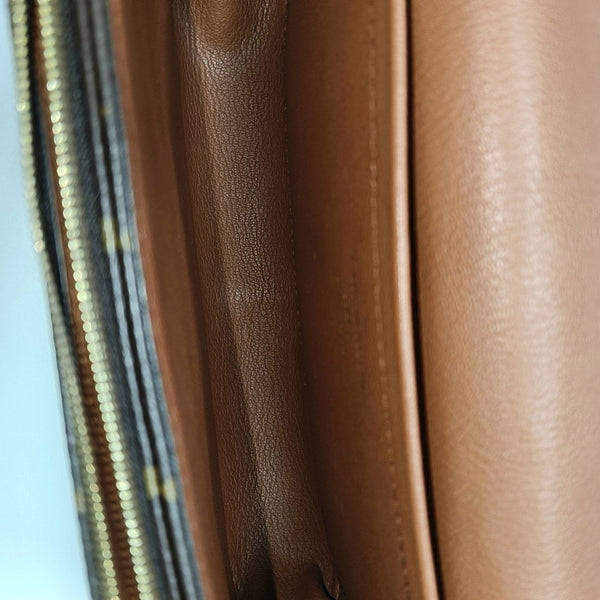 MARCEAU Monogram Coated Canvas Brown