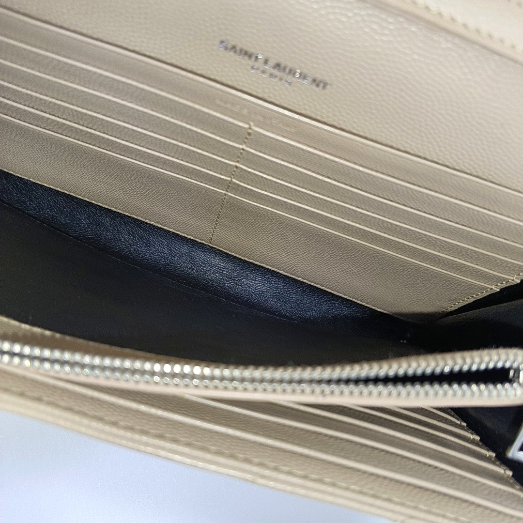 MONOGRAM Medium Chevron Calfskin Beige