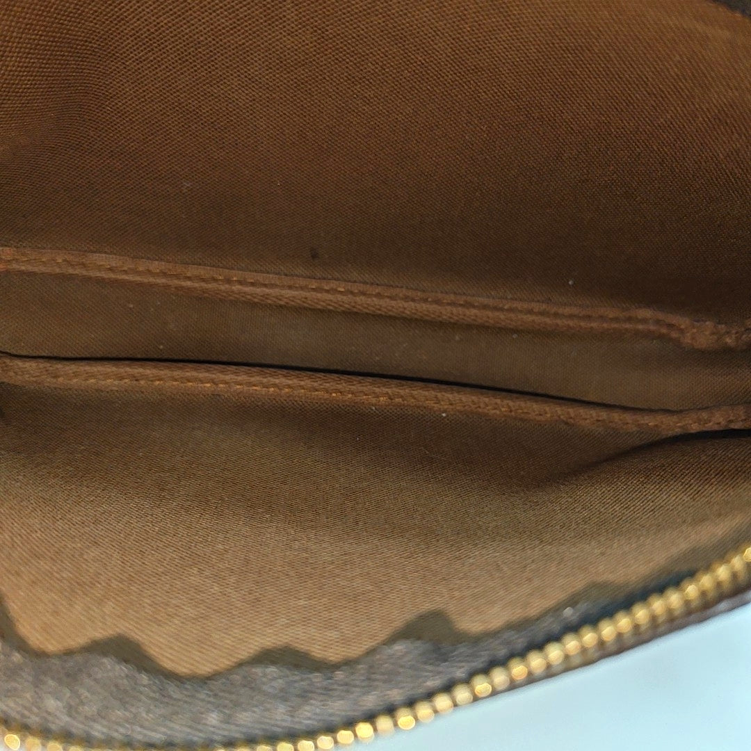 ACCESSOIRES Monogram Coated Canvas Brown