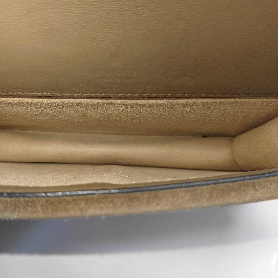 Dionysus Super Mini Monogram Coated Canvas Beige