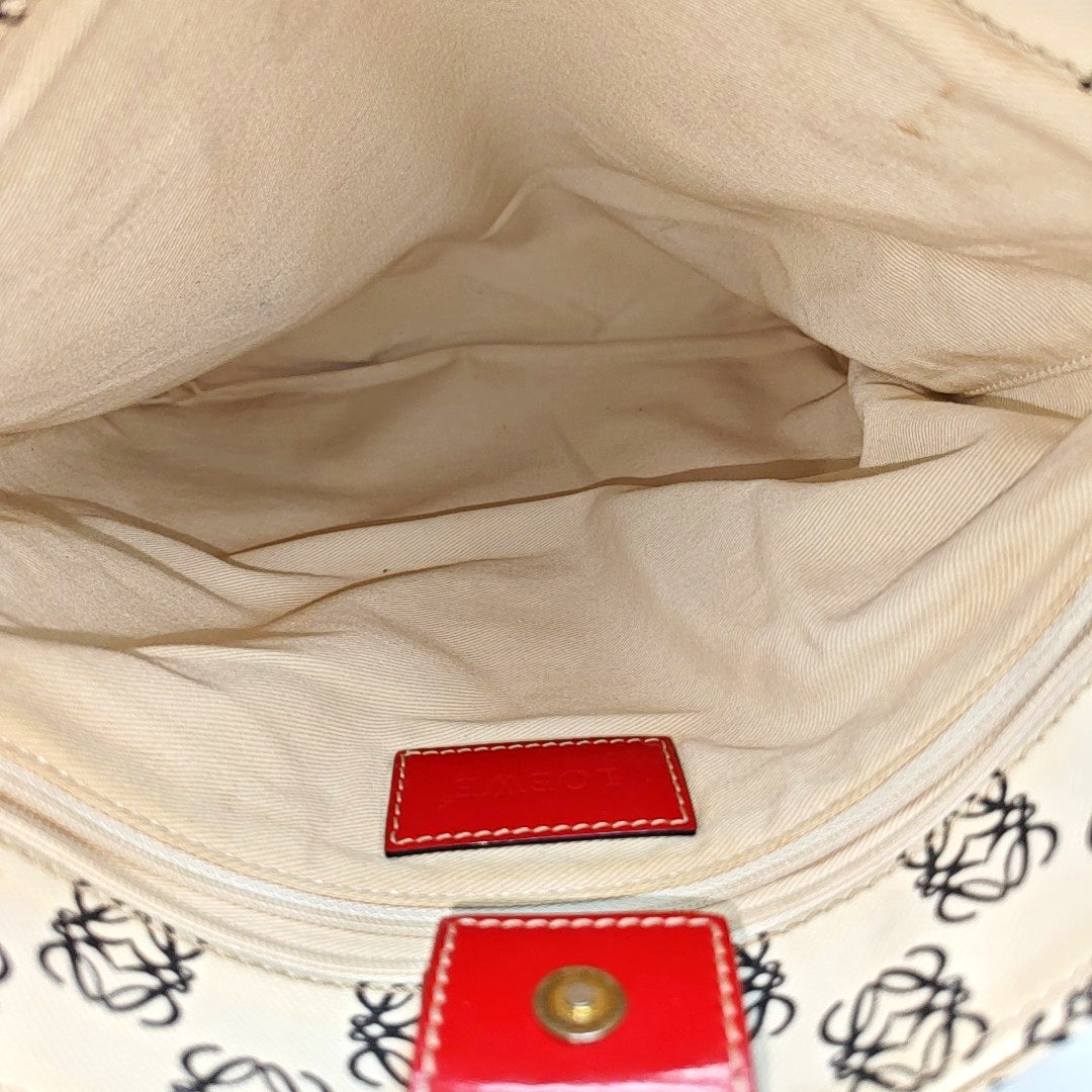 Monogram Coated Canvas Tote Bag Beige