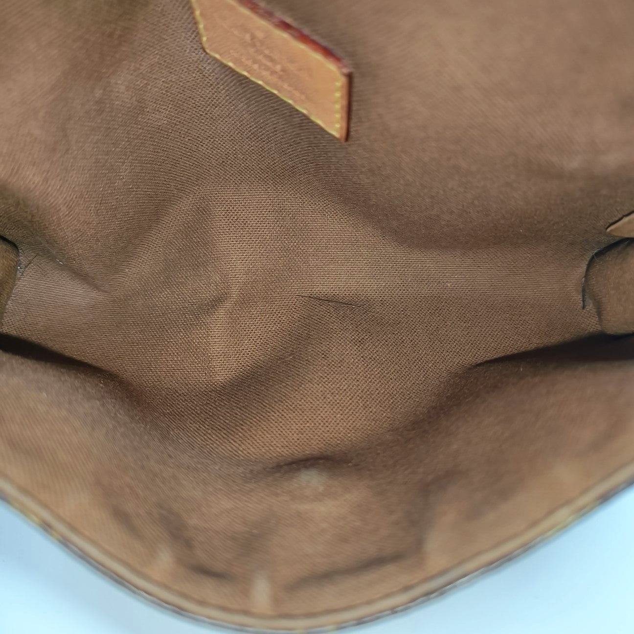 Monogram Coated Canvas Shoulder Bag Brown