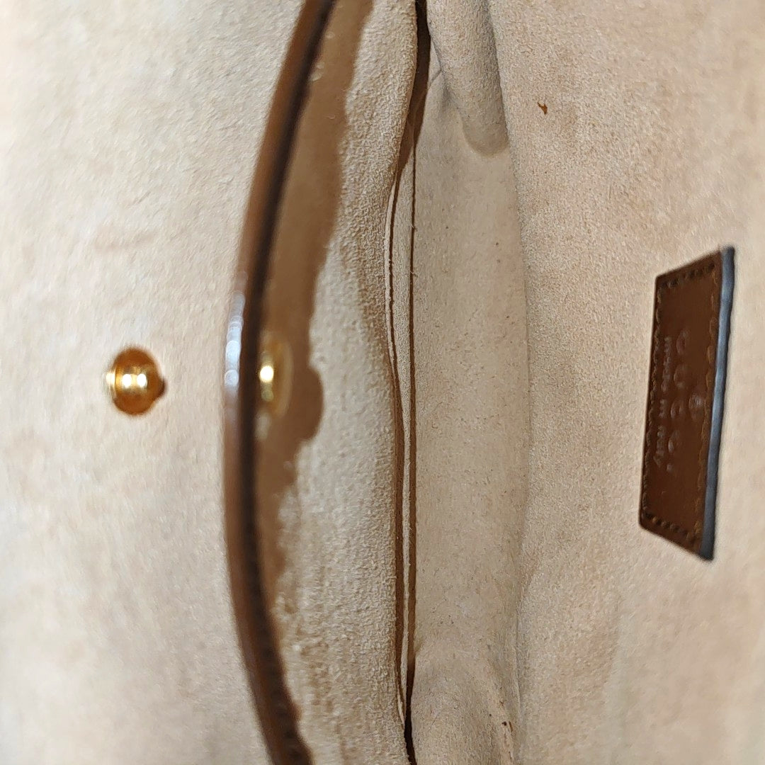 GG Supreme Mini Monogram Coated Canvas Beige