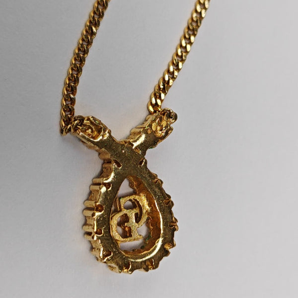 Petit CD Metal Gold Necklace