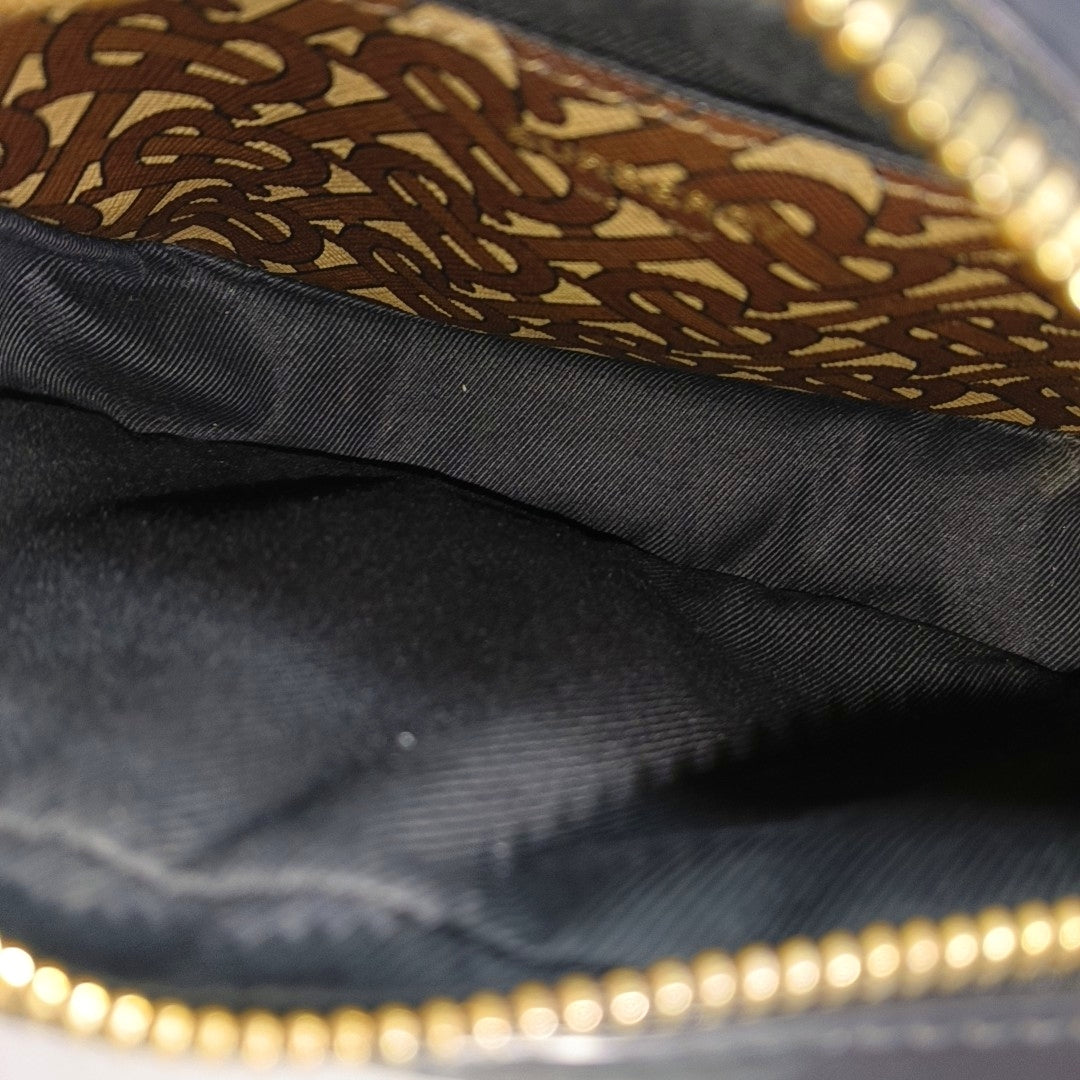 Coated Canvas Crossbody Bag Brown