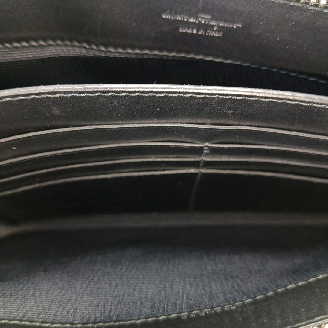Gancini Calfskin Black