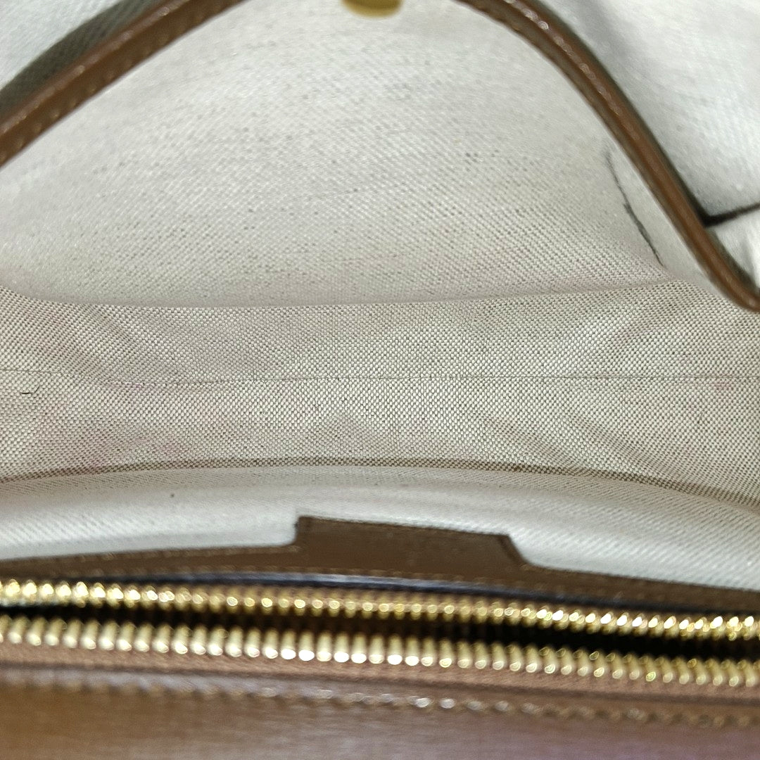 Monogram Coated Canvas Shoulder Bag Beige