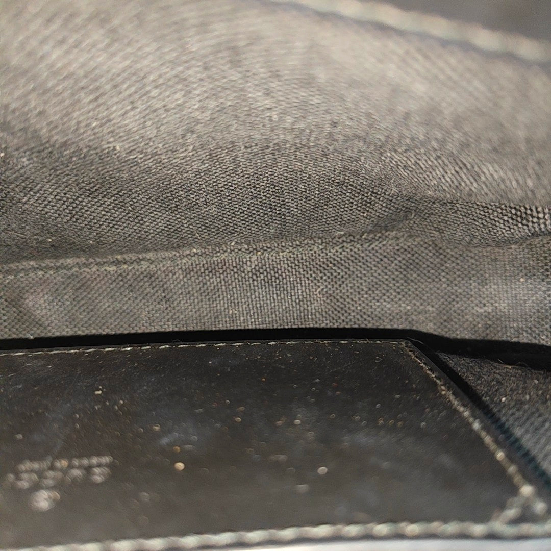 Monogram Calfskin Shoulder Bag Mini Black